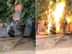Una drammatica esplosione squarcia un complesso di appartamenti mentre i vigili del fuoco indagano sulla chiamata di fumo