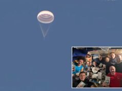 L’equipaggio spaziale russo-americano atterra in Kazakistan dopo un periodo di 8 mesi sulla ISS