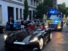 ‘Il giorno migliore della sua carriera!’: Il giorno fortunato dell’agente della Metropolitana Polizia, che gli è permesso di guidare una Ferrari Monza SP2 in edizione limitata – venduta a £3,7 MILIONI – dopo che è stata sequestrata dalla polizia