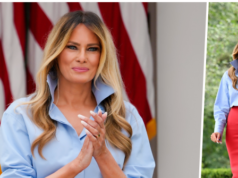 Note di moda: Melania Trump ospita un evento al Rose Garden indossando Michael Kors e Dior