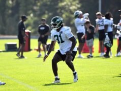 David Bailey giorno per giorno con un lieve infortunio alla caviglia in un possibile dosso al campo di allenamento dei Jets