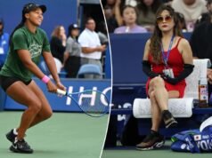 La mamma di Naomi Osaka fa scalpore in una rara apparizione agli US Open