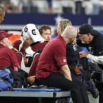 VIDEO: Tom Brady giura in diretta TV dopo aver visto il raccapricciante infortunio di Jayden Daniels