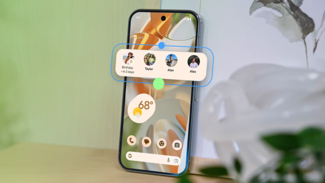 Ho aggiunto il nuovo widget Pixel VIP di Google alla mia schermata iniziale; ha sostituito 3 app di messaggistica