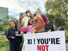 Guarda dal vivo: i manifestanti si riuniscono a Washington per protestare contro la visita cinese di Xi Jinping
