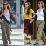 I chino Banana Republic di Jennifer Lawrence sono la perfetta alternativa al denim autunnale