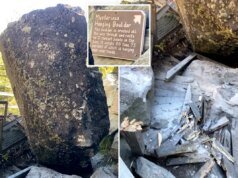 Uno storico masso da 80 tonnellate crolla dopo più di un secolo presso un’attrazione del New Hampshire