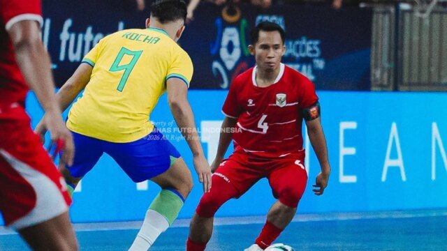 Di fronte al gigante mondiale di futsal, la nazionale indonesiana ha perso 0-3 contro il Brasile Di fronte al gigante mondiale di futsal, la nazionale indonesiana ha perso 0-3 contro il Brasile