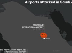 Gli Houthi uccidono 12 persone e ne feriscono più di 300 all’aeroporto di Riad mentre Trump pesa gli attacchi