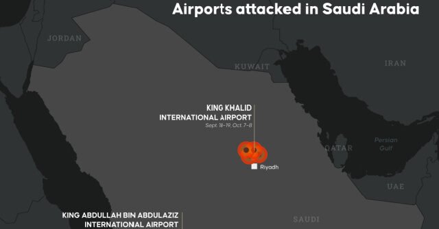 Gli Houthi uccidono 12 persone e ne feriscono più di 300 all’aeroporto di Riad mentre Trump pesa gli attacchi Gli Houthi uccidono 12 persone e ne feriscono più di 300 all’aeroporto di Riad mentre Trump pesa gli attacchi