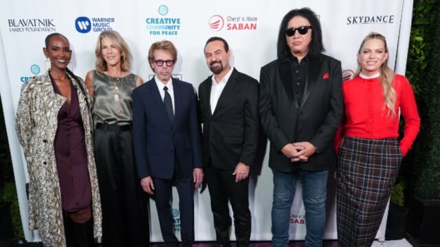 Gene Simmons ed Erin Foster premiati al Creative Community for Peace Gala