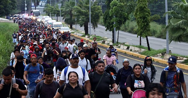 Scoppiano scontri all’interno della carovana di migranti diretta agli Stati Uniti mentre il viaggio verso nord si muove lentamente attraverso il Messico Scoppiano scontri all’interno della carovana di migranti diretta agli Stati Uniti mentre il viaggio verso nord si muove lentamente attraverso il Messico