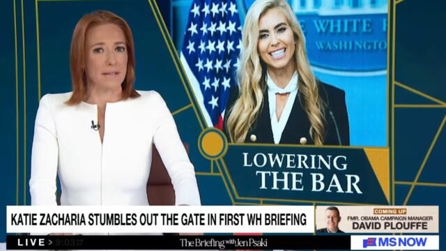 Jen Psaki analizza la prima conferenza stampa di Katie Zacharia