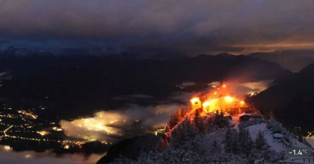 La polizia tedesca arresta il sospetto dopo che un incendio ha avvolto il Nido dell’Aquila di Hitler
