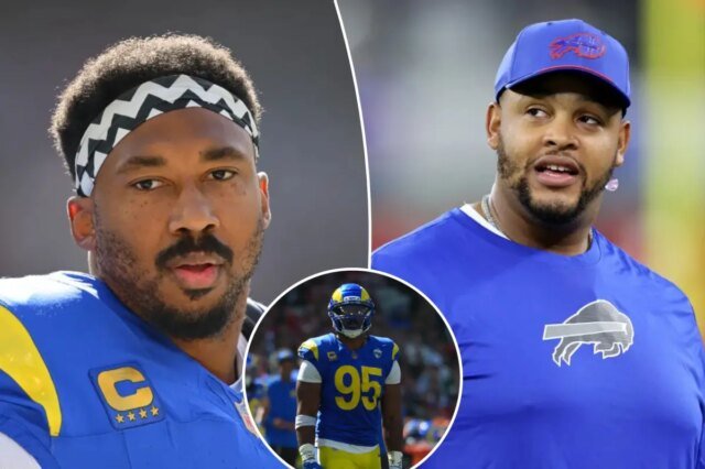 Il guardalinee del Bills Pro Bowl invia un messaggio diretto a Myles Garrett dei Rams prima dello scontro di lunedì sera Il guardalinee del Bills Pro Bowl invia un messaggio diretto a Myles Garrett dei Rams prima dello scontro di lunedì sera